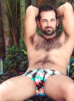 Hairy hunk Rich Kelly posing naked outdoors by High Perfomance Men With Rich Kelly