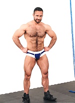 Hairy muscle pornstar Adam Champ by Bound Jocks With Adam Champ