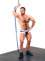 Hairy muscle pornstar Adam Champ by Bound Jocks With Adam Champ