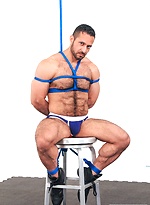 Hairy muscle pornstar Adam Champ by Bound Jocks With Adam Champ