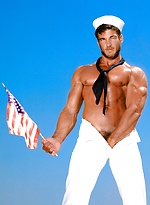 Brunette athlete Rick Wolfmier shows his cock by Colt Studio With Rick Wolfmier