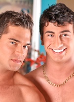 Muscle studs Mario Torrez and Luke Milan in a bedroom by Nextdoor Buddies With Luke Milan,Mario Torrez