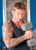 Tattooed stud Cole Christiansen naked by Nextdoor Male With Cole Christiansen