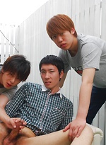 Asian twink tests his ass by Japan Boyz