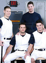 Horny studs in a group sex scene by Men