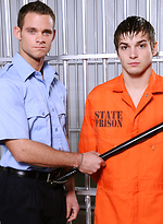 Prison-Boy Takes Every Raw Inch That His Buff Guard Has To Offer! by Men