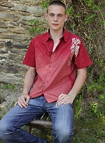 Cute twink Franky busts a big nut outdoors. by BF Collection
