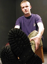 Sexy Adam Rogers peels off his camouflage pants. by BF Collection