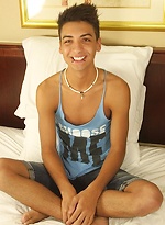 Gorgeous twink Roman Daniels blows his load onto stomach. by BF Collection