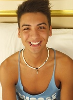 Gorgeous twink Roman Daniels blows his load onto stomach. by BF Collection