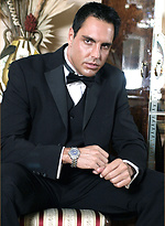 Marcello takes off his black suit and fills a condom with warm cum for one lucky fan by With Marcello With Marcello