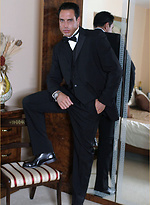 Marcello takes off his black suit and fills a condom with warm cum for one lucky fan by With Marcello With Marcello