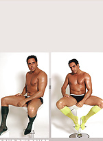 Marcello modelling for a sexy sock shoot in milan by With Marcello With Marcello
