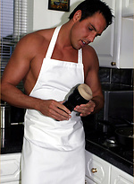 Cooking in the nude makes Marcello\'s cock rock solid by With Marcello With Marcello
