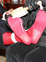 Masked intruder ties Marcello up and tickles his sexy big feet by With Marcello With Marcello