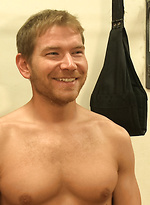 Loudmouth muscle-head gets taken down and gang fucked at a boxing gym by Bound in Public With Alex Adams,Morgan Black