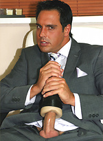 Feeling horny in his brand new fitted suit, Marcello tries out a fleshlight by With Marcello With Marcello