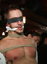 Naked ripped stud gets humiliated and used in a crowded public bar. by Bound in Public With Adam Herst