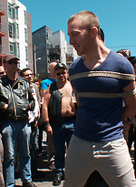 Dude gets fucked in public by Bound in Public
