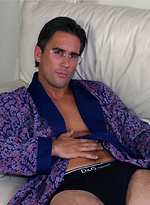 Sexy early morning masturbation with a gay stud wearing glasses by With Marcello