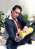 After a hard day at the office, Marcello couldn\'t wait to have a dip in the pool and have a great wank by With Marcello With Marcello