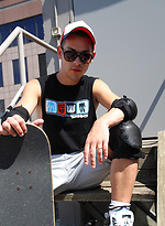 Tim Loux strips down on my rooftop by Bentley Race