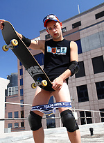 Tim Loux strips down on my rooftop by Bentley Race