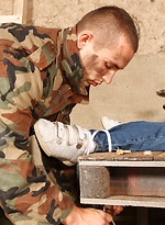 Horny solder gets abused by Gay WarGames