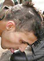 Dude gets tied up & spanked & fucked by Gay WarGames