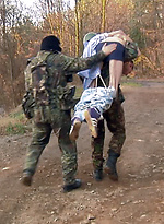 Skinny boy gets tied & forced to fuck by Gay WarGames