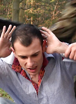 Skinny boy gets tied & forced to fuck by Gay WarGames