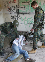 Boy gets punished by two soldiers by Gay WarGames