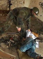 Boy gets punished by two soldiers by Gay WarGames