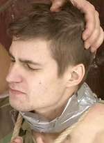 Cute boy gets tied up and fucked by Gay WarGames