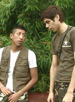 Twink gets tied up & forced to suck! by Gay WarGames