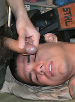 Twink gets tied up and fucked by Gay WarGames