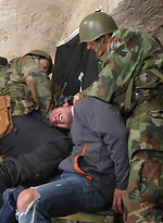 Hunted gay gets humiliated by Gay WarGames