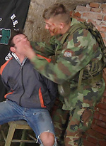 Hunted gay gets humiliated by Gay WarGames