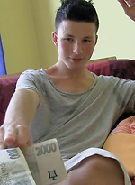 Lovely amateur twink gets fucked & facialed by Czech Hunter