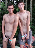 Twink gets two uncut cocks at same time by Czech Hunter