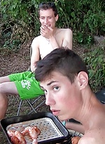 Twink gets two uncut cocks at same time by Czech Hunter