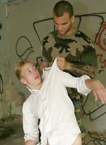Blond twink gets abused by Gay WarGames