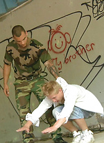 Blond twink gets abused by Gay WarGames