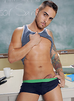 Hot teacher posing by Men