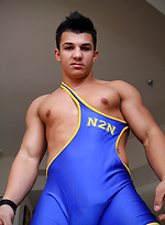 Big Muscles in Lycra - John Pavel by Bentley Race