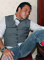 Hunky Marcello has bought a new pack of silky socks, he sniffs one pair as he shoots his load on another by With Marcello With Marcello
