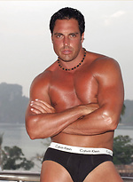Marcello oils up on the balcony then releases his spunking cock in the bedroom by With Marcello With Marcello