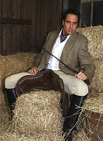 Marcello dressed in full riding suit masturbating in the stables by With Marcello With Marcello