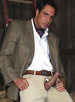 Marcello dressed in full riding suit masturbating in the stables by With Marcello With Marcello