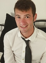 Sexy Sebastian Conally busts a nut onto his tie. by BF Collection